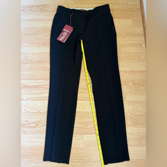 Women’s MaxMara Navy Dress Pants Straight-Leg Size 6 NWT - Picture 4 of 6
